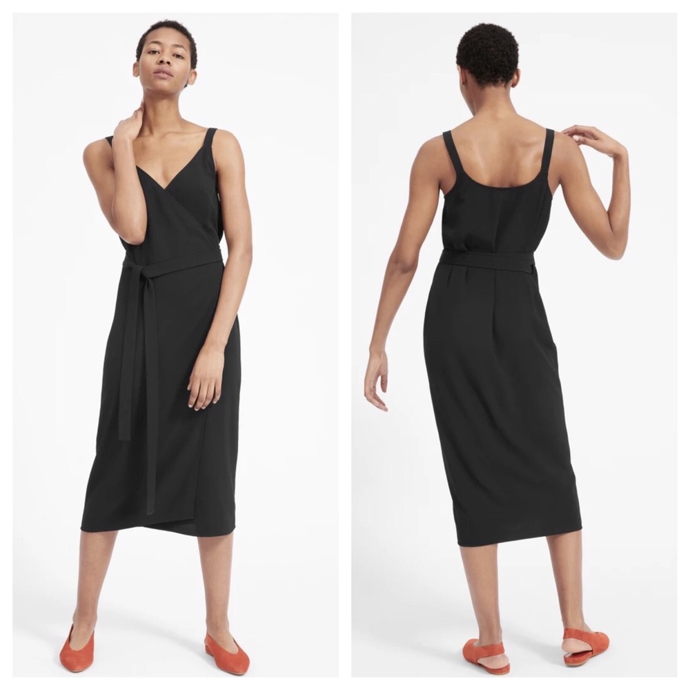 Everlane The Japanese GoWeave Tank Wrap Dress Worn Once